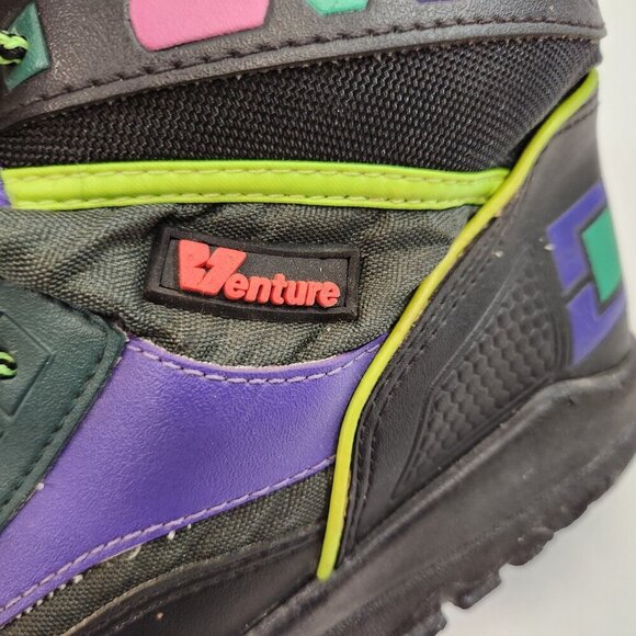 Vintage Venture Hi-Top Sneakers Purple Back to the Future Mens 7.5 - Picture 11 of 12